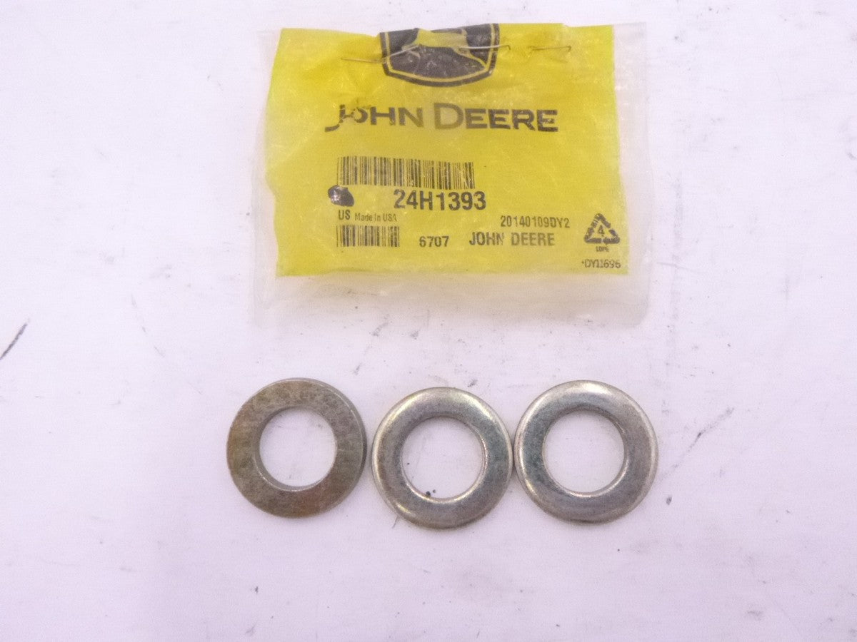 3 Pack OEM John Deere 24H1393 Round Hole Washers for 454 653 654 770B 770BH