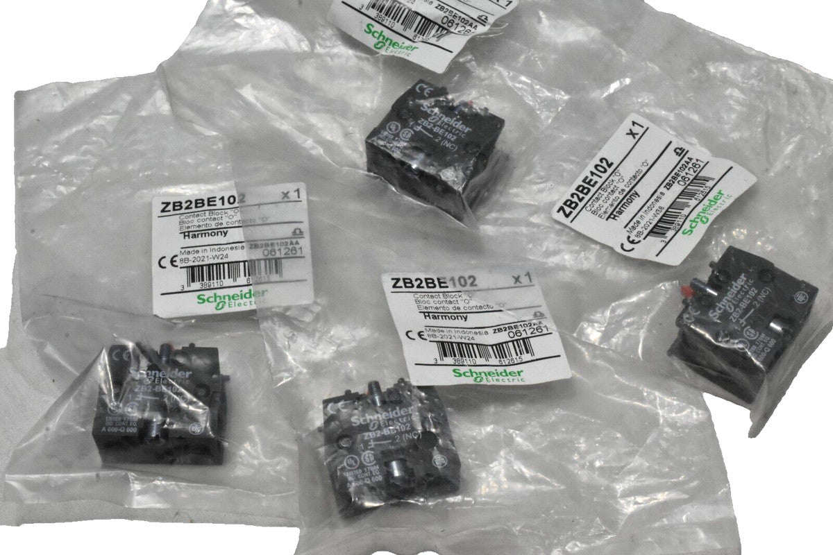 [Lot of 4] Schneider Electric ZB2BE102 Contact Block