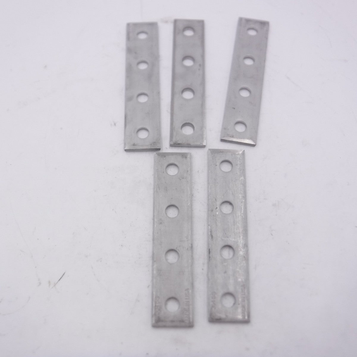 5 Pack Stainless Steel 4 Hole Flat Plate 1-1/2" x 7", 13697