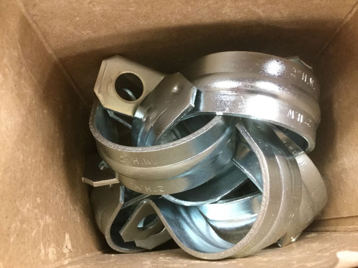 ARLINGTON #345 2" 1-Hole Rigid Conduit Strap Snap-on Plated Steel (Box of 15)