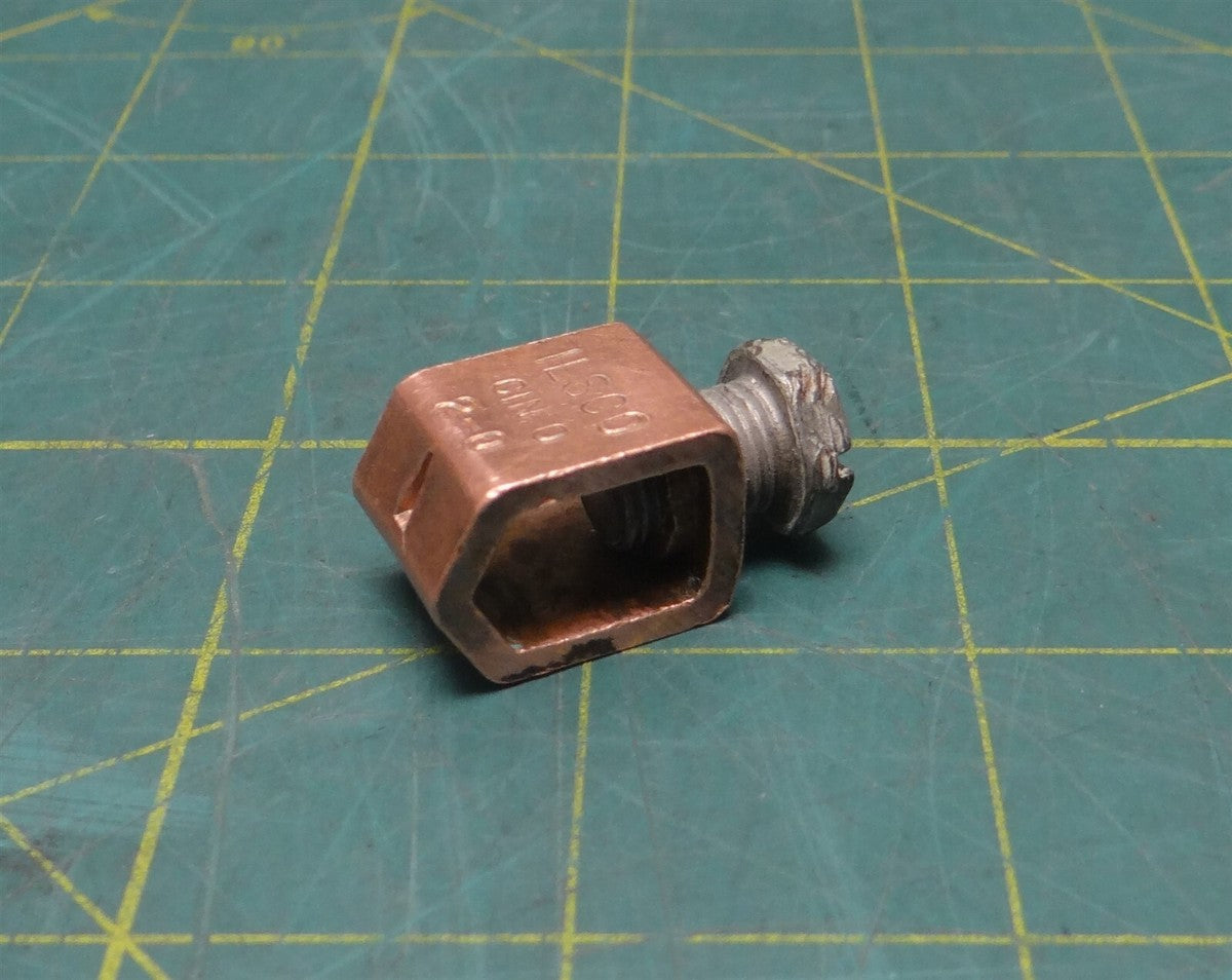 Ilsco SLU-125 6-1/0 AWG Copper Mechanical Lug w/o Tang, 0.62" Length 0.61" Width