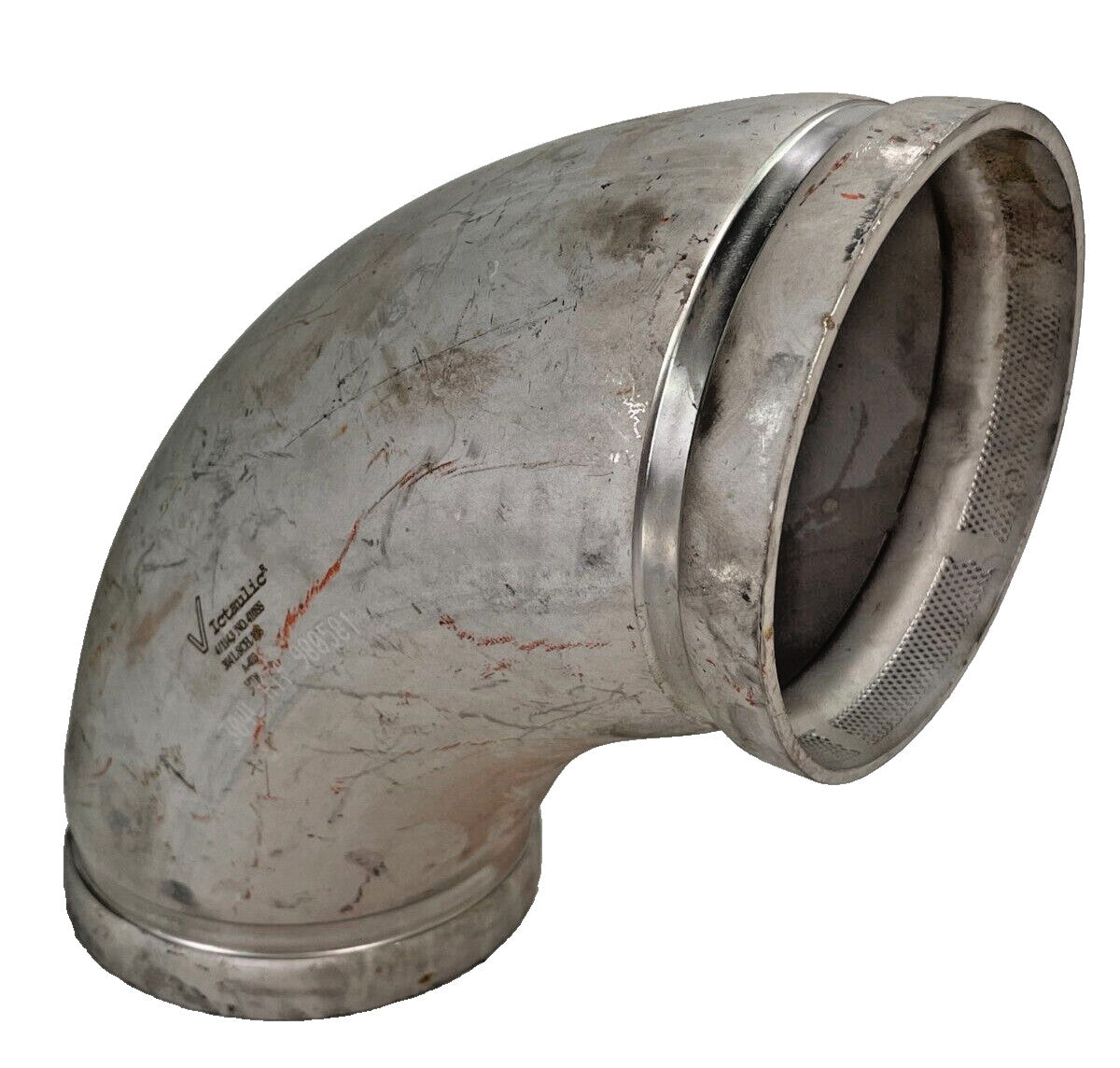 Victaulic 410-SS Stainless 4" Schedule 10 90-Degree Elbow Grooved Pipe Fitting