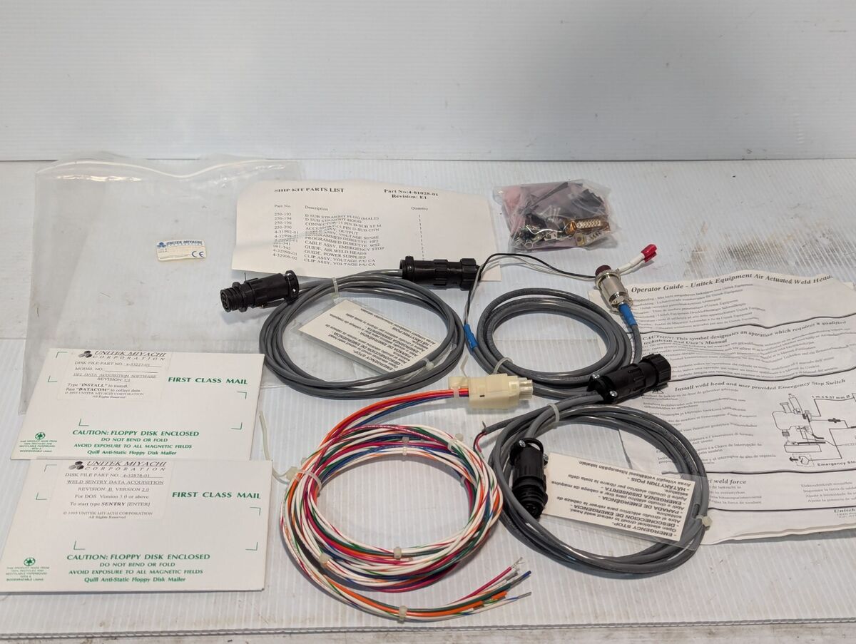 Unitek Miyachi Accessories and Cables, See Photo for PNs+Returns