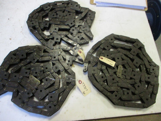 (3) Roller Chain for Conveyors H / 10ft Long / 1/2" ID / 1-1/2" Between Rollers