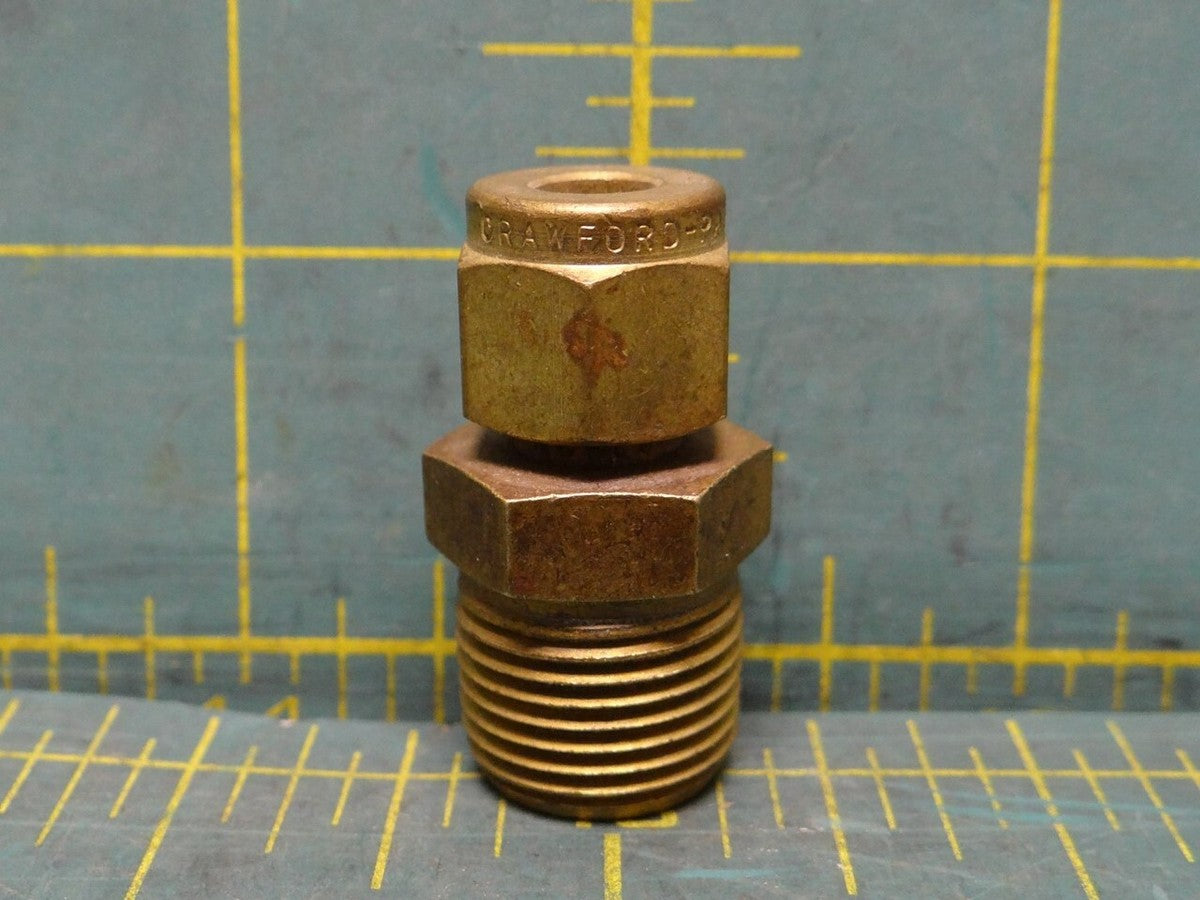 Swagelok Brass Pipe Fitting Reducer Adapter 3/8" NPT Male x 1/4" OD Tube