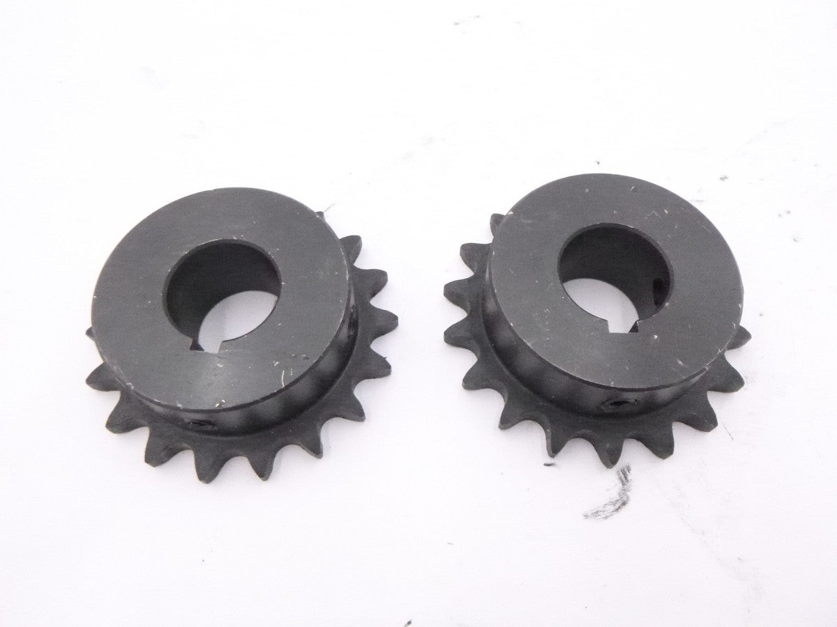 2 Pack Amec 40BS18H-1 1" Finished Bore Sprockets 18 Tooth