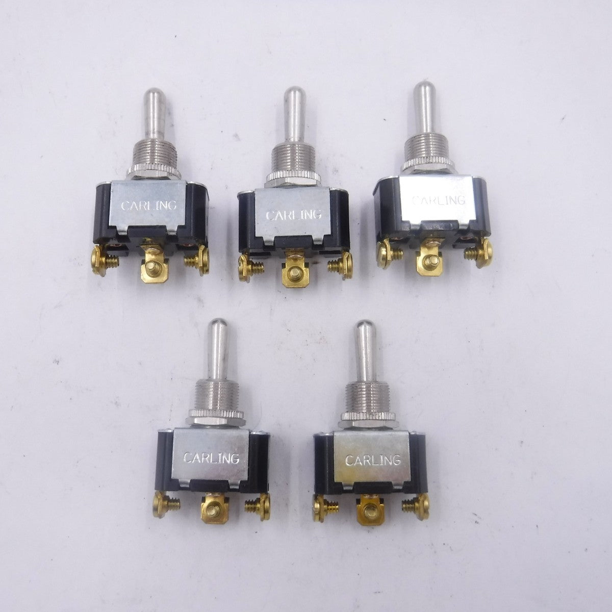 5 Pack Carling 2 Position Toggle Switch 3 Conn 10A@250VAC 15A@125VAC 3/4HP