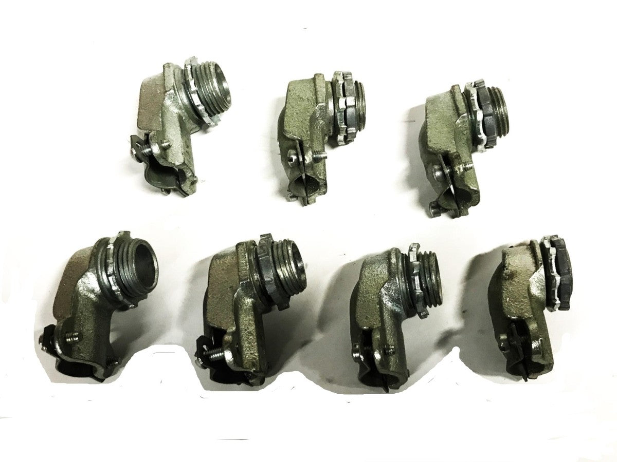Hubbell-Raco Malleable Iron Conduit Squeeze Connector 3201 [Lot of 7] NOS