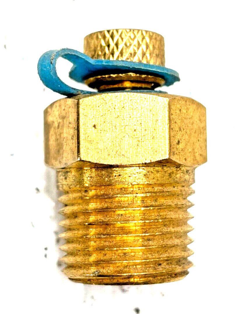 Brass Test Plug 1/2" NPT Male Thread / Nordel Core / 1000 psi MWP *Lot of 2*