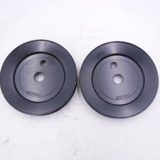 2 Pack Splined Bore V-Groove Drive Pulley 4-3/4" Dia 603988 For 5L/B Belt