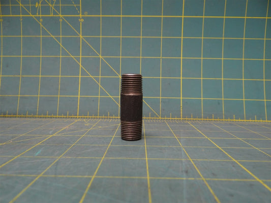 0.66" x 2" Pipe Fitting Nipple MNPT Steel Tapered Threaded Schedule 10 Welded