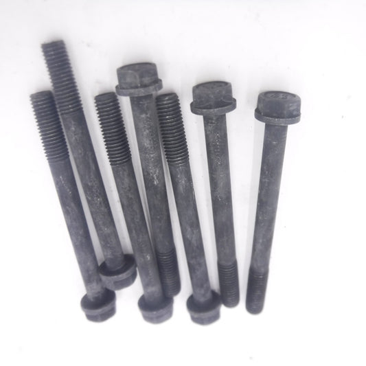 7 Pack 1/2"-13 x 4-3/4" Flange Hex Head Bolt Black