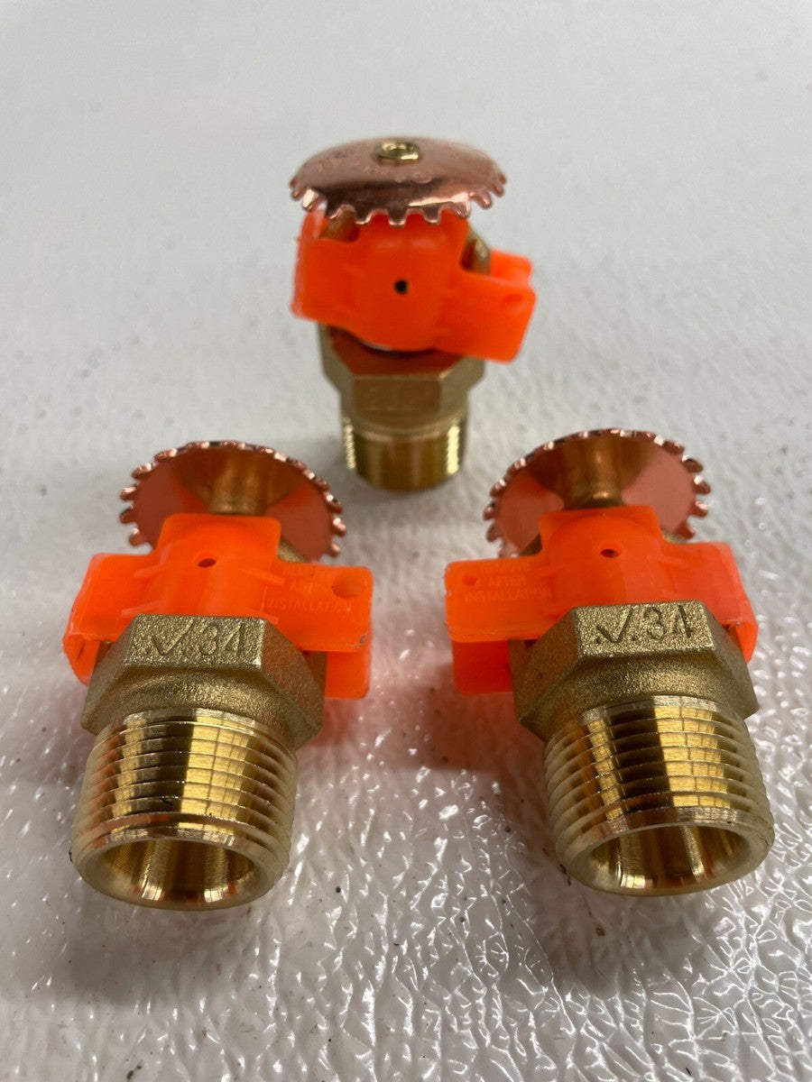 (3) Victaulic V34 3/4" NPT Fire Sprinkler | V3405 | 8.0K | Activates at 200F
