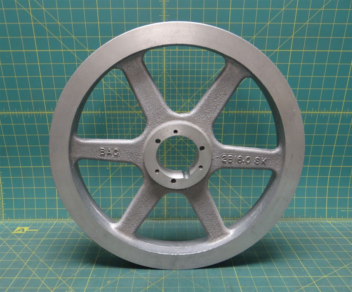 Baltimore Aircoil Company 2B16.0 SK 16" OD 2 Groove Aluminum Sheave, w/o Bushing