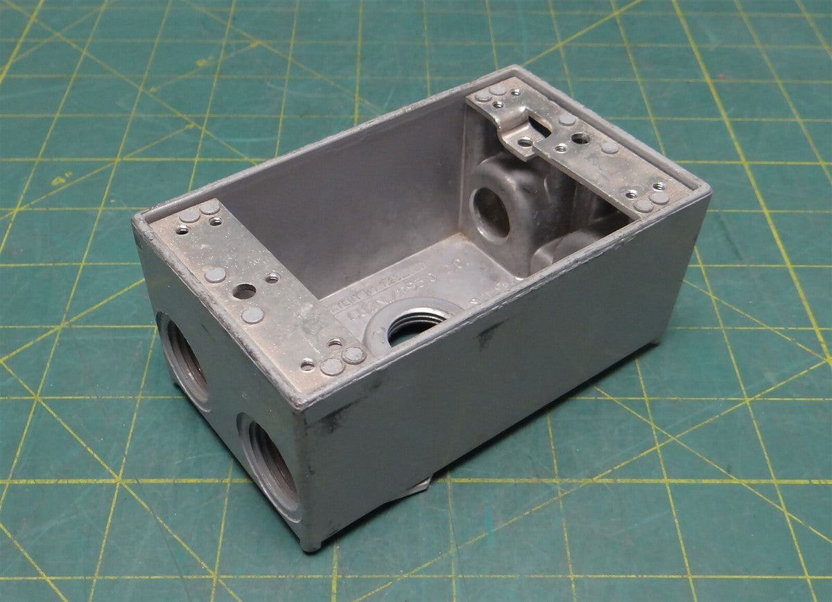 Mulberry 30215 1-Gang Outlet Box 2" Deep 2-3/4" Wide 4-1/2" Long Five 1/2" Holes
