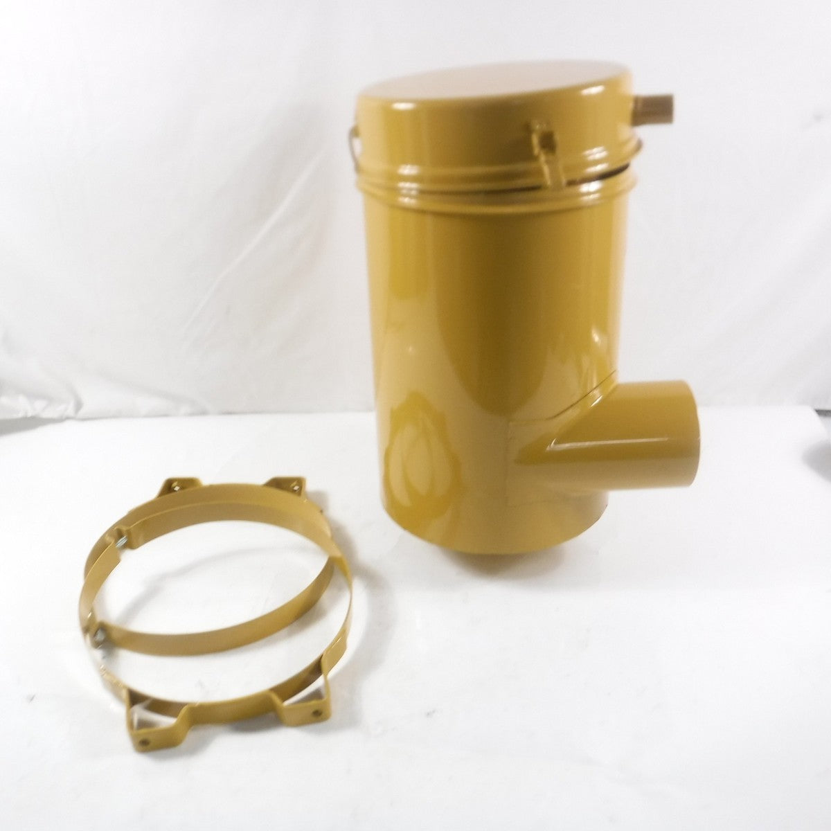 OEM CAT Engine Air Cleaner w/Lid, 2 Filters and Body Mount Clamps ...