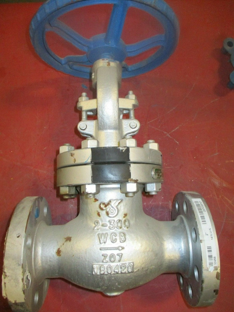 DSI Cast Steel Globe Valve 141LU-N 2" 300 RF Flanged WCB x Stainless Steel Trim