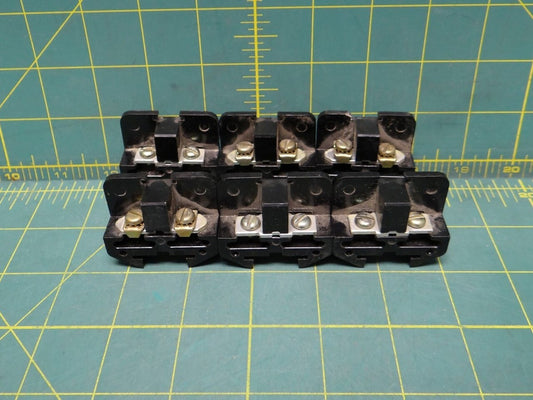 (6) Schneider Electric Square D 1828-c19 Terminal Block 600 VAC 8 Wire 