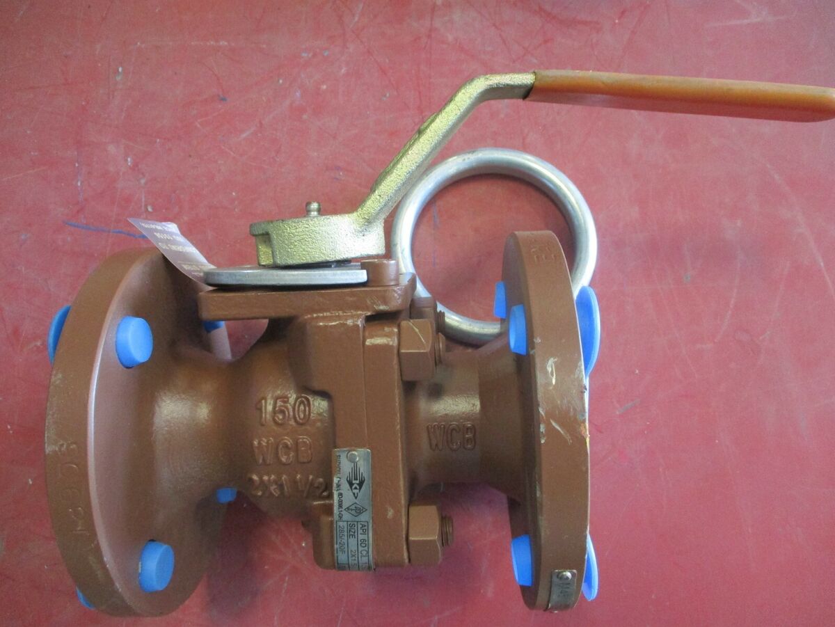 KF Industries Ball Valve 2" 150 RF Flanged End Reduced Port Lever Op NACE Trim