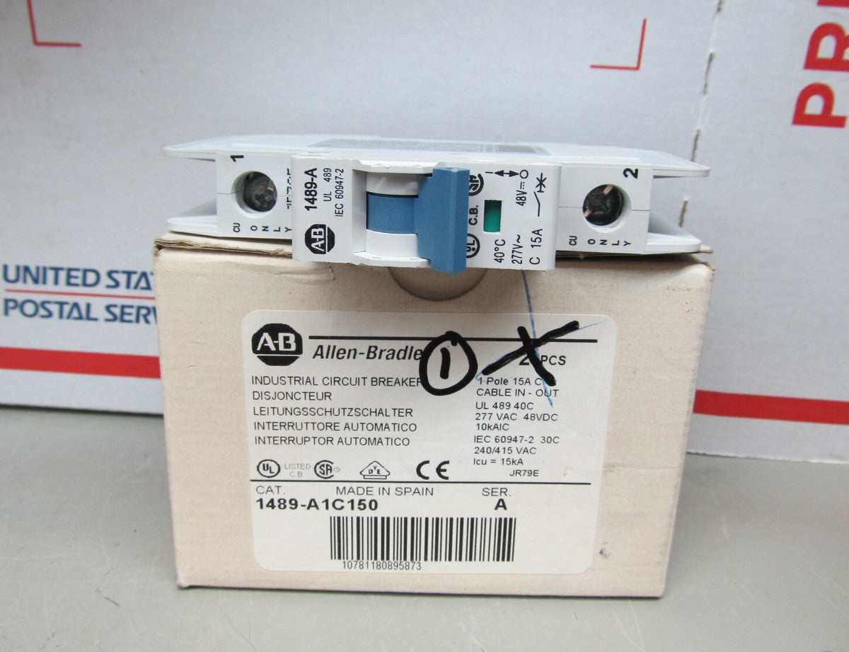 *NEW* ALLEN BRADLEY 1489-A1C150 SER. A CIRCUIT BREAKER 15A SINGLE POLE 1P