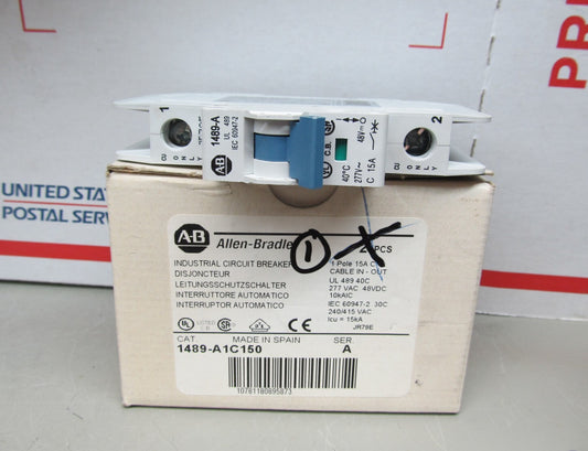 *NEW* ALLEN BRADLEY 1489-A1C150 SER. A CIRCUIT BREAKER 15A SINGLE POLE 1P