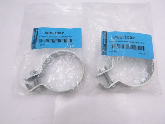 2 Pack DynaFlex Zinc Plated Strap Clamp for Hangers 48C-300Z
