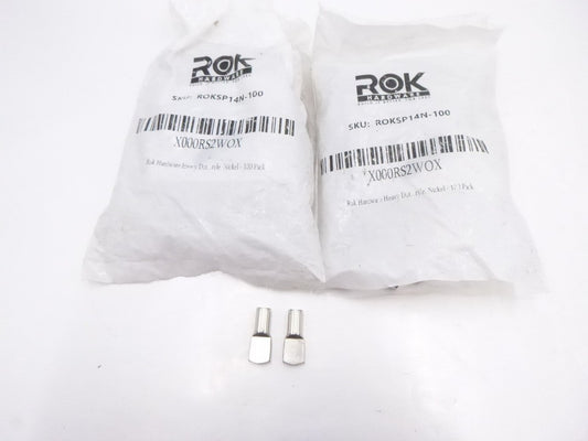2 100 Packs Rok Hardware ROKSP14N 1/4" Spoon Shaped Cabinet Support Pegs