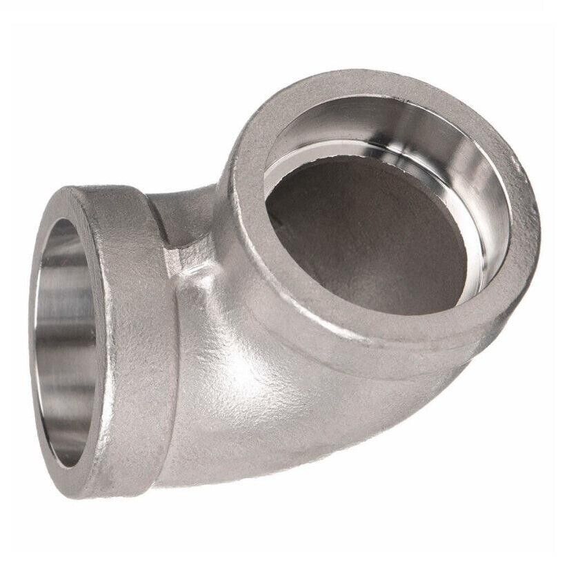 90-DEGREE ELBOW 2" Class 150 Cast 316 Stainless Steel Socket Weld Pipe Fitting