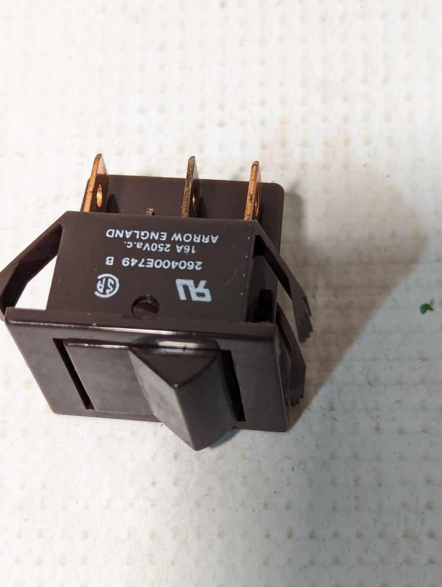 Lot of 25 Arrow Hart 2604-00E749 Rocker Switch, 16A, 250VAC
