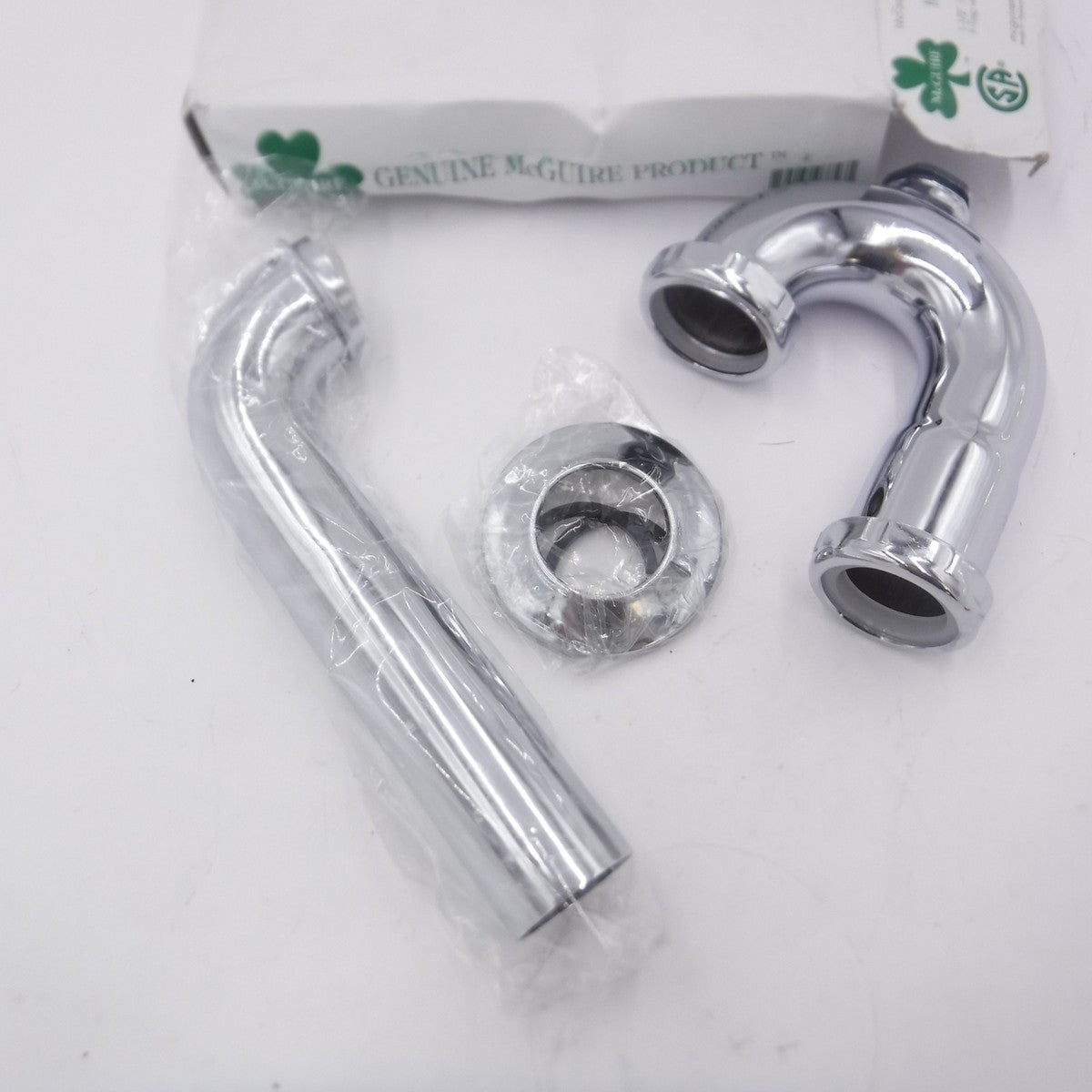 McGuire 1-1/2" & 1-1/4" x 1-1/2" Lite Commercial 17 Gauge P-Trap Chrome