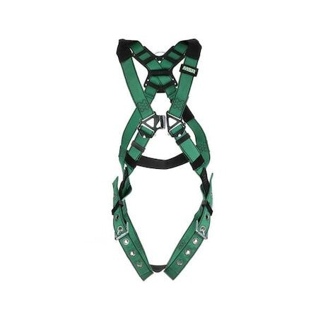 Msa Safety 10197216 V-Form Full Body Harness, Xl, 400 Lb., Quick-Connect Chest/