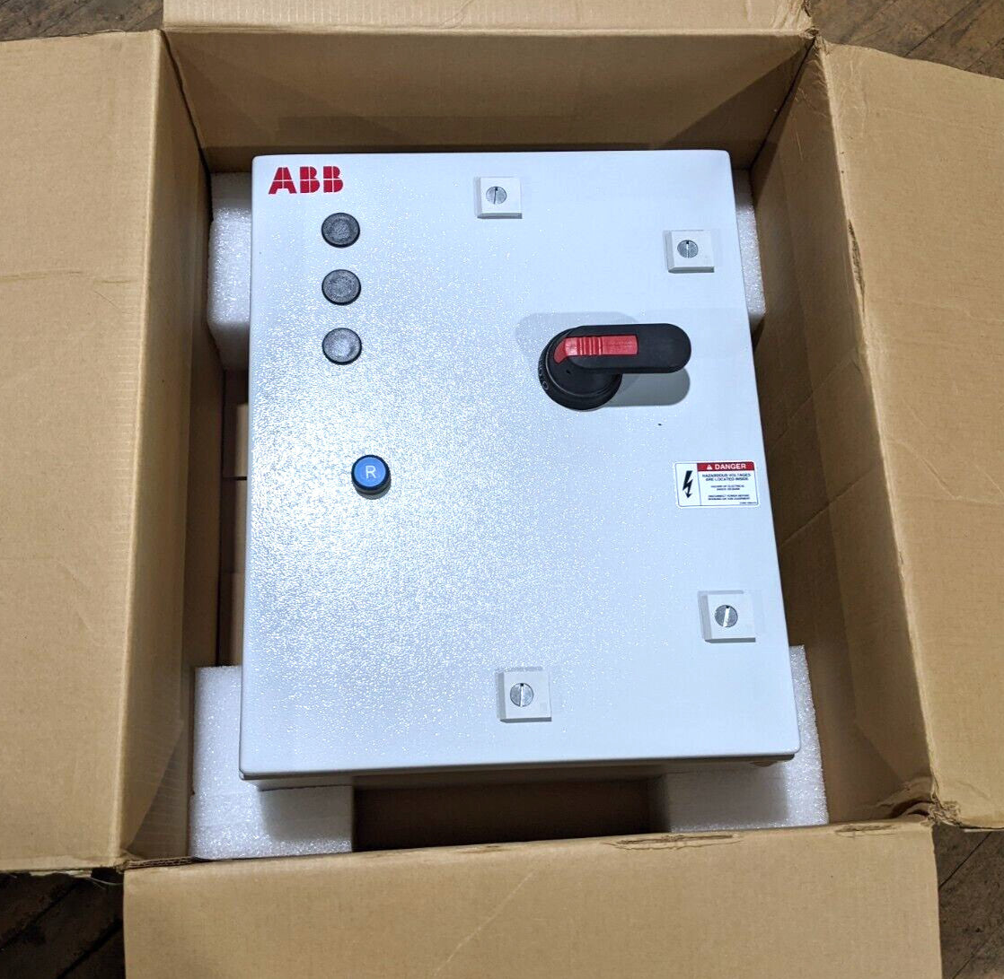 ABB AFN21F2-2C2 Combination Starter AFN2 3PH Fusible Disconnect 100-250VAC NOS