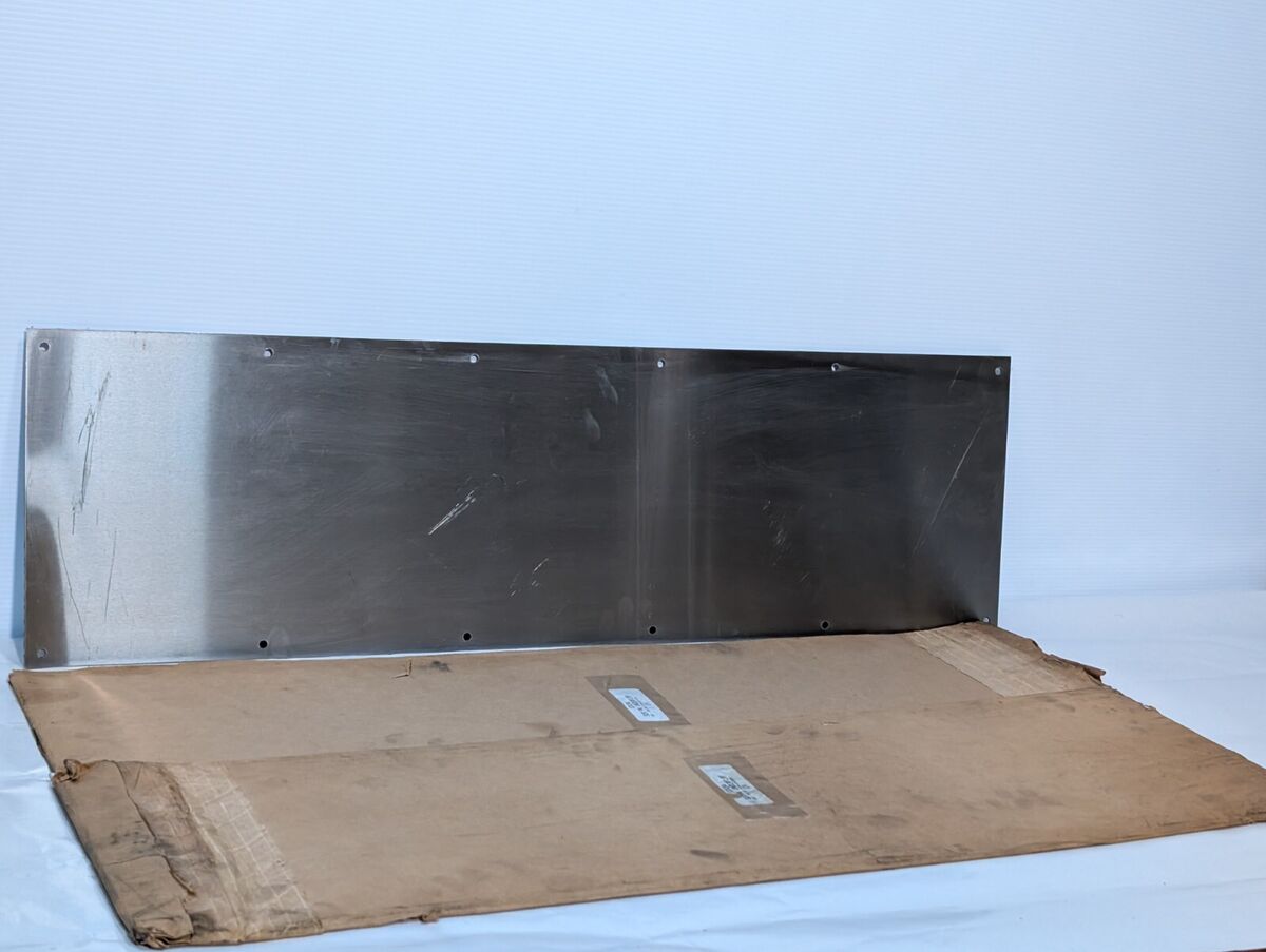 Stainless Steel Door Kick Plate, 10" x 34", 12 Hole as shown in the photos