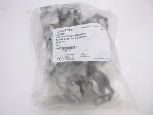 10 Pack Commscope 1-5/8" Snapstack Hanger SSH-158 Stainless Steel