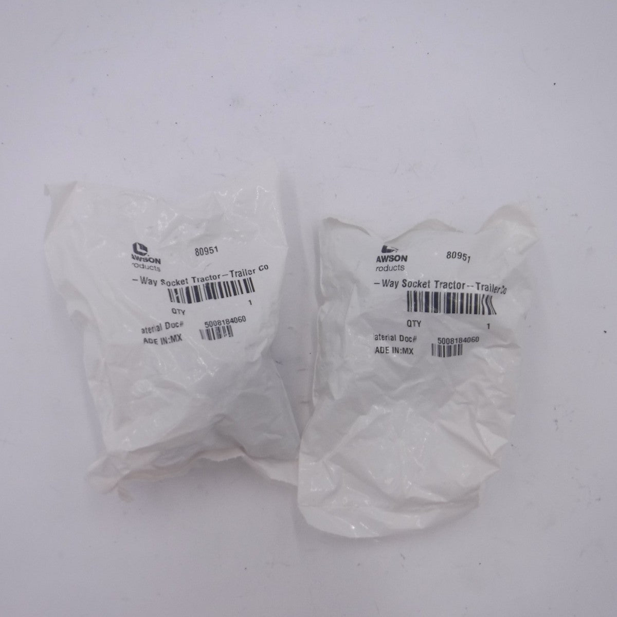 2 Pack Lawson 4-Way Connector Sockets 80951 12-24V 35A