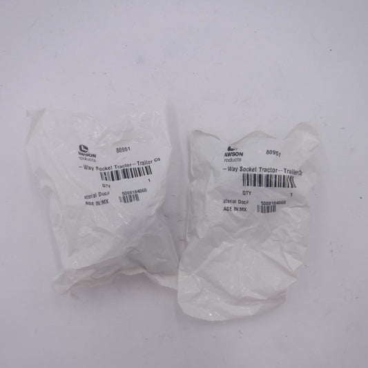2 Pack Lawson 4-Way Connector Sockets 80951 12-24V 35A