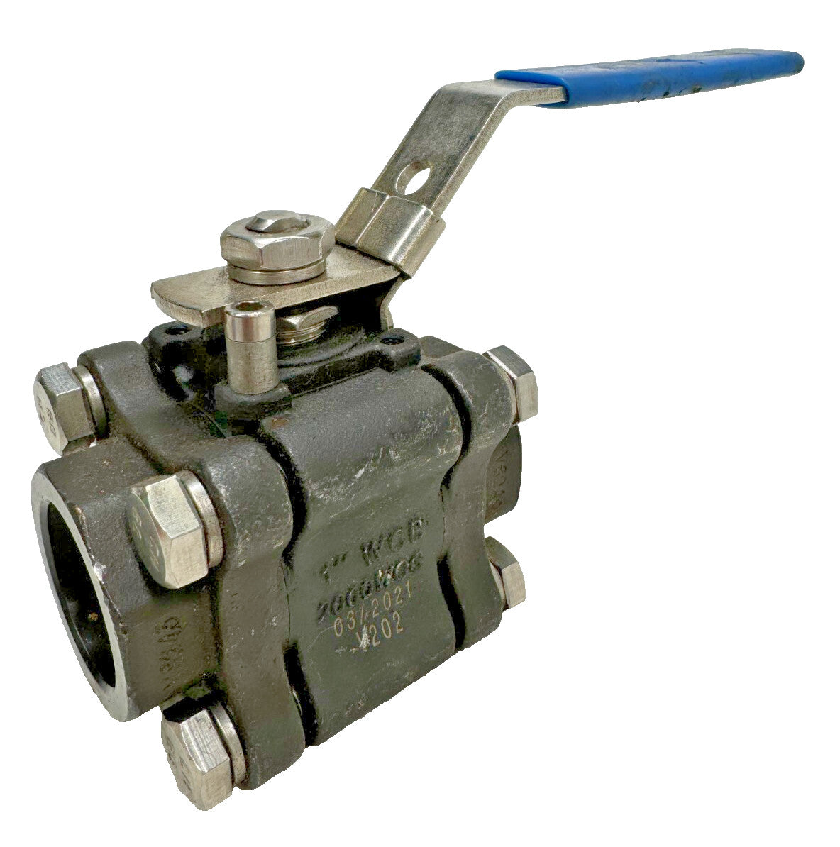 NAVCO S30 Ball Valve 1" Socket Weld 2000-psi 3-Piece Body NACE w/ Locking Lever