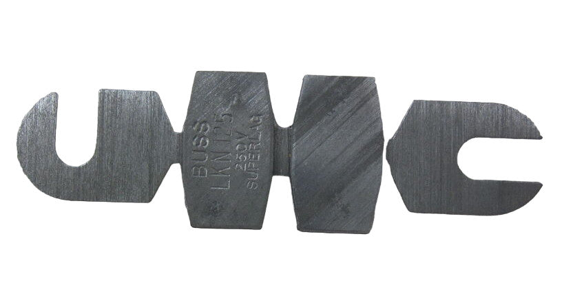 BUSSMAN LKN-125 REPL FUSE LINK FOR REN-110-200 AMP 250 V FUSE CARTRIDGE LOT OF 3