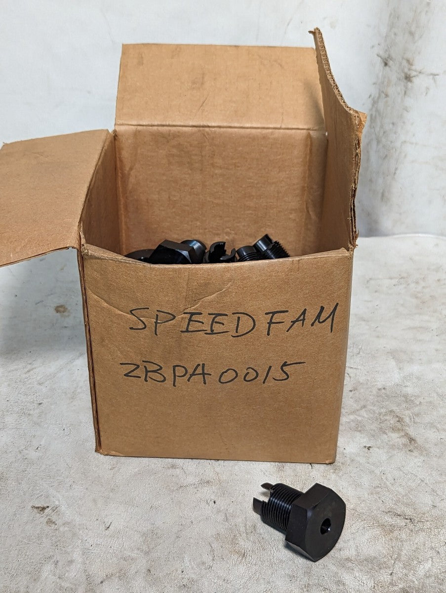 Box of 29 high alloy steel vacuum-vented hex head bolts with extended tip