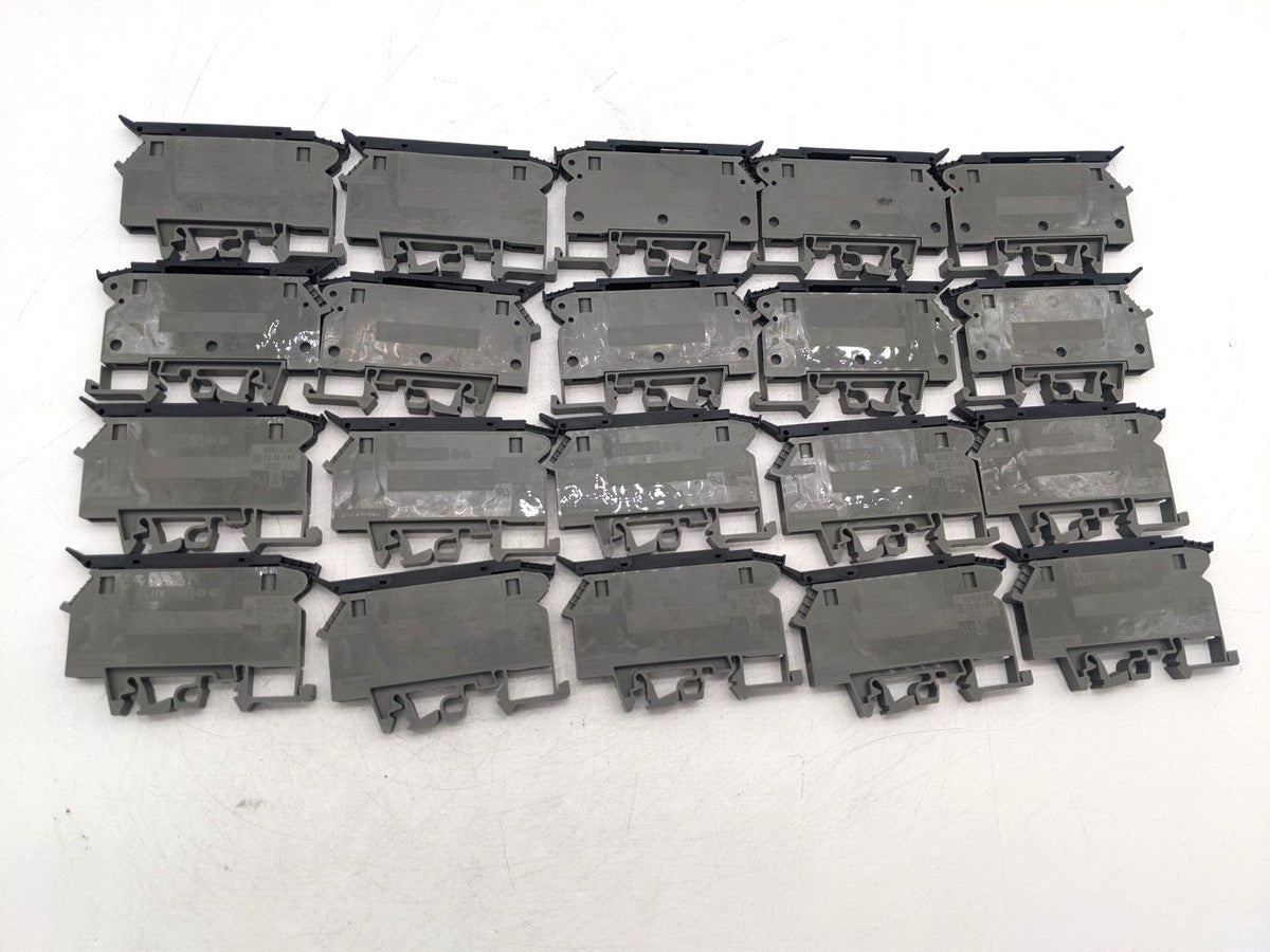 20 Piece Set Wieland WK4/TSI5...U Fuse Holder Terminal Block 20-10AWG 600V 3A