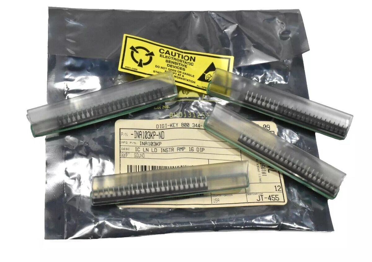 [Pack of 12] Burr Brown INA103KP Instrumentation Amplifier 16-DIP IC LN LD
