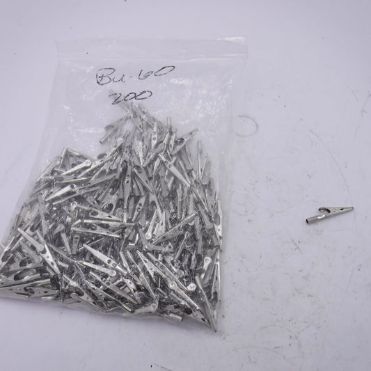 250 Pack Mueller BU-60 Alligator Steel Clip Barrel 10 Amp Non-Insulated