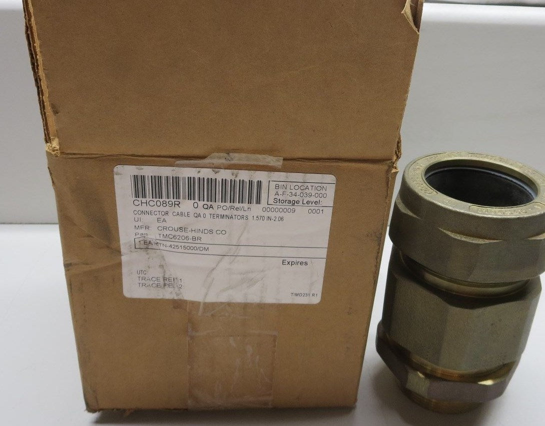 Crouse Hinds, TMC6206 (D523151//TVA3), Terminator, 2 In. Conduit Fitting