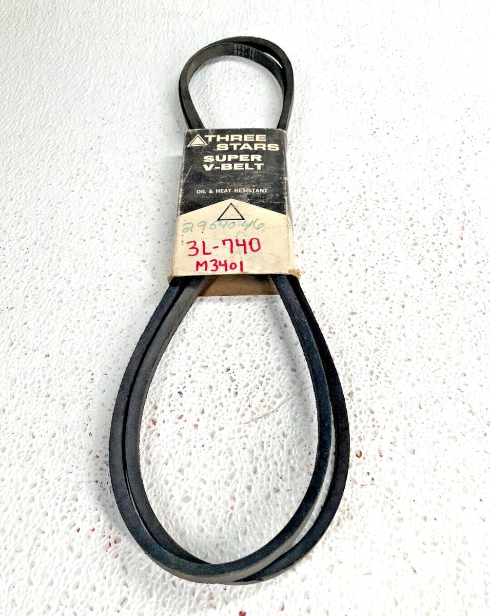 3L-740 Three Stars Super V-Belt, 74" Outside Diameter, 3/8" Top Width