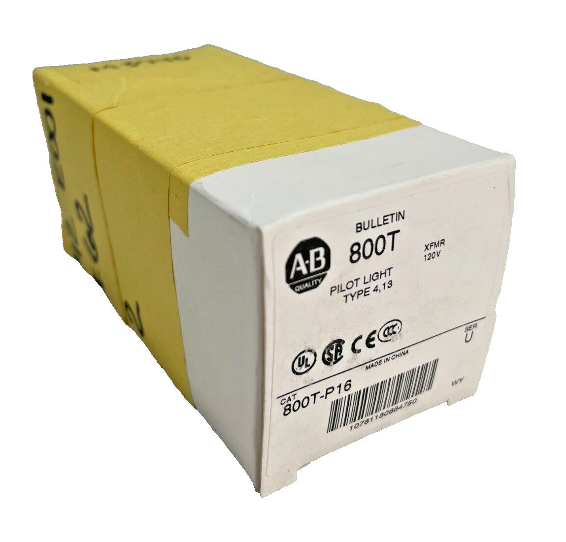 Allen Bradley 800T-P16, Bulletin 800T Pilot Light Type 4, 13, XFMR, 120V 50/60Hz