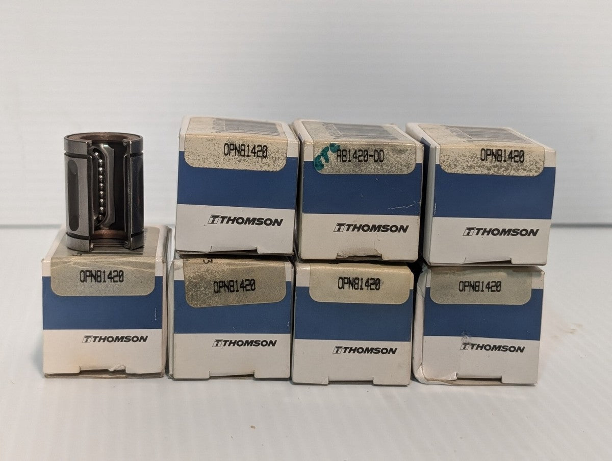 Lot of 7 Thomson OPN81420 Linear Ball Bushing Bearings & Returns