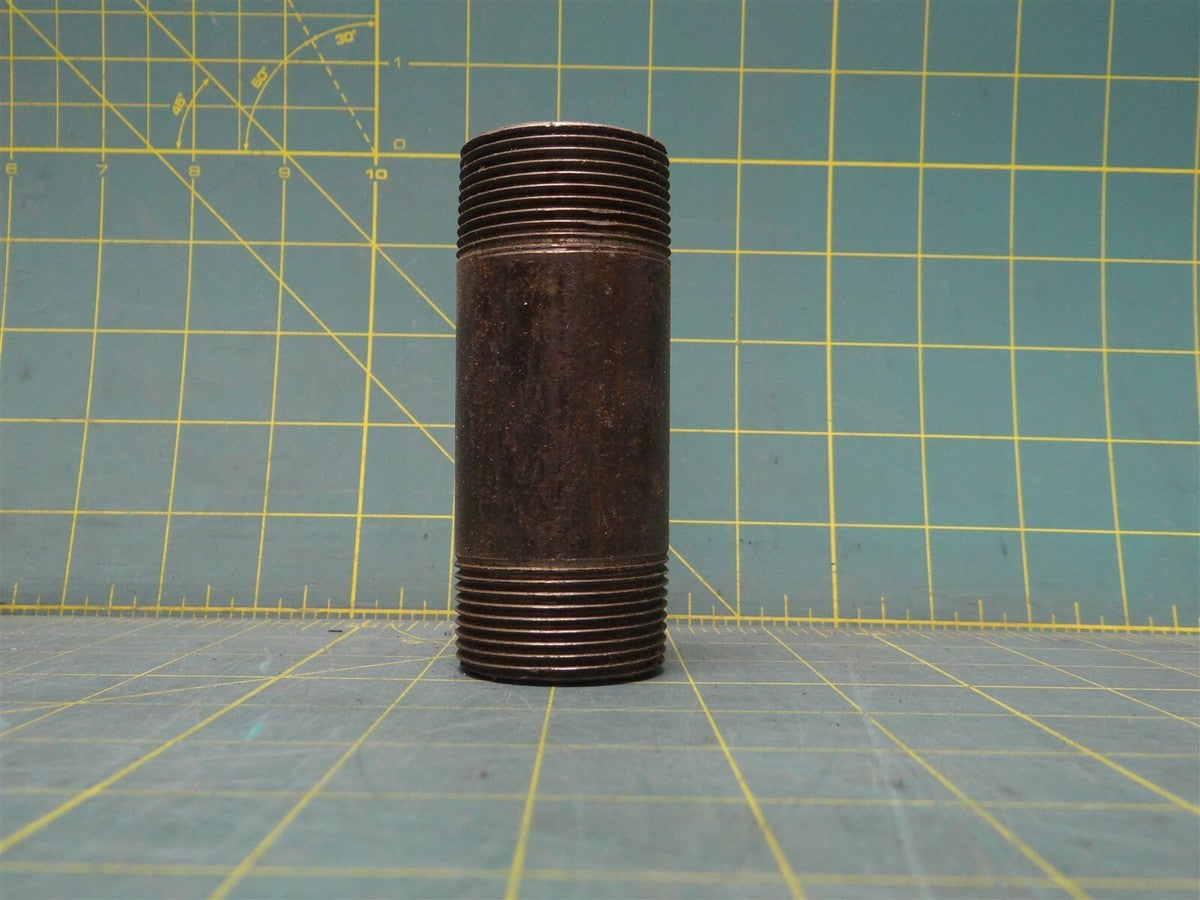 1 1/2" x 4" Pipe Fitting Nipple Male NPT Steel Tapered Threaded Sch 40 Welded