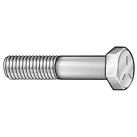 Zoro Select Mpb1249 Grade 5, 1/4"-20 Hex Head Cap Screw, Chrome Plated Steel, 2