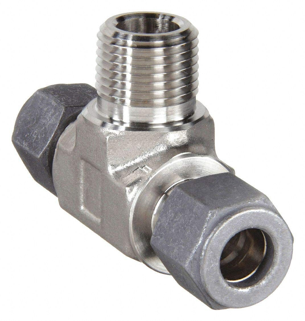 PARKER CPI 6-6-6-SBZ Male Branch Tee 3/8" Comp X 3/8" Male NPT Fitting