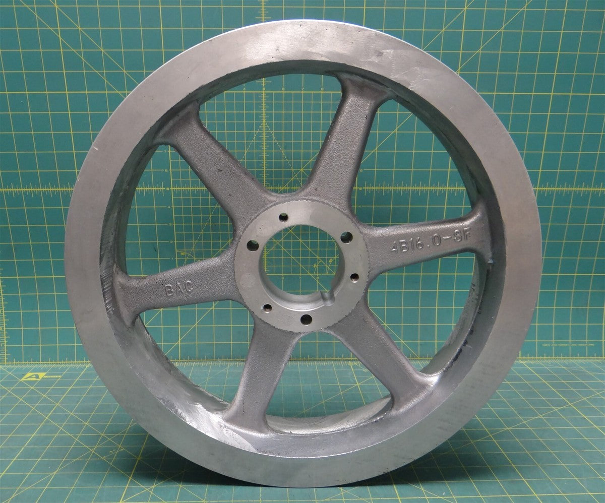 Baltimore Aircoil Company 4B16.0 SF 16" OD 4 Groove Aluminum Sheave, w/o Bushing